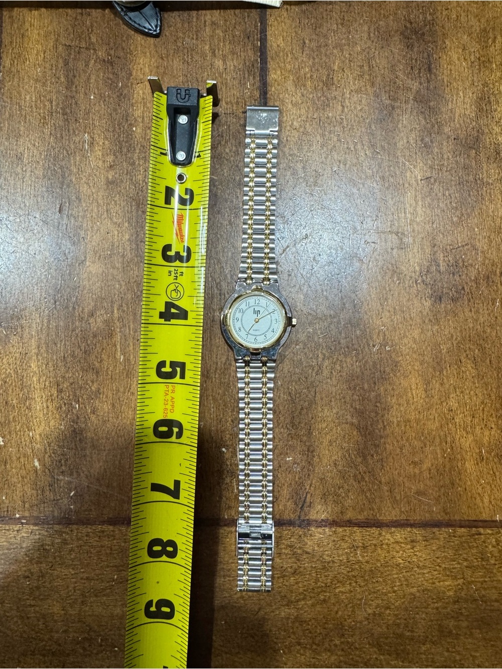 Ladies Two-Tone Silver and Gold Bracelet Watch with White Dial